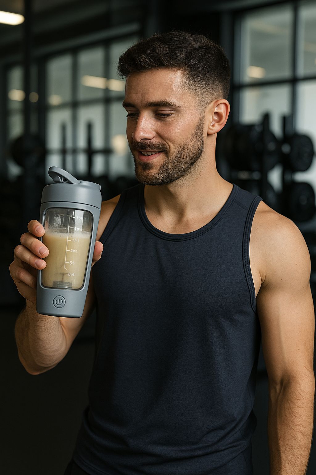 Electric Shaker Bottle for Protein Mixes USB Rechargeable (Pack of 2)