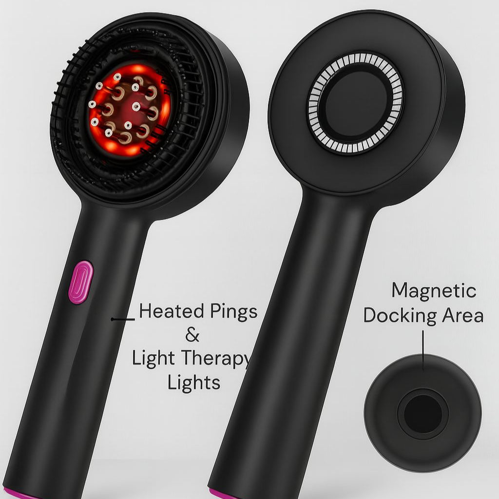 Upgrade 3 in 1 Hair Oil Applicator,Electric Hair Brushes for Hair Growth,Oil Applicator Scalp Massager ( PACK OF 2 )