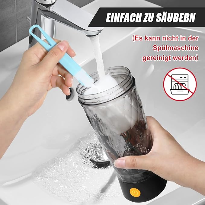 Electric Shaker for Pote Powder and Milk Shake, USB Rechargeable ( PACK OF 2 )