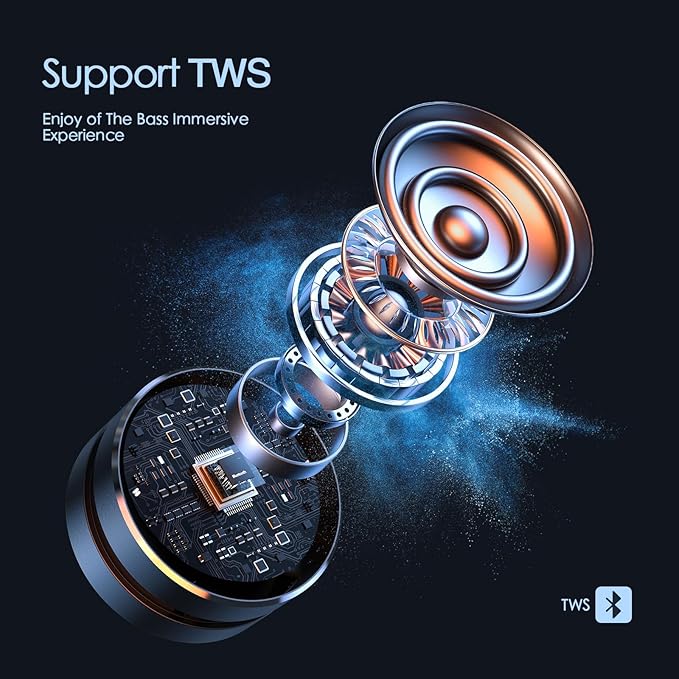 Docooler Bone Conduction Speaker, Mini Shower Speaker ( PACK OF 2 )