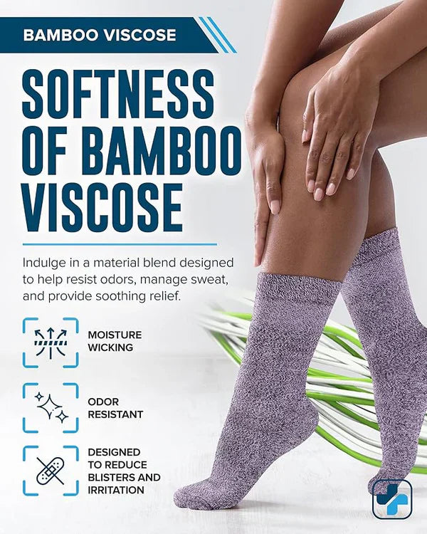 Bamboo Diabetic Compression Socks